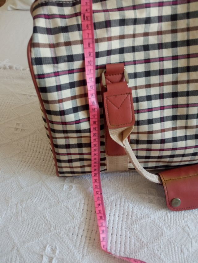 Bolso viaje marrón beige