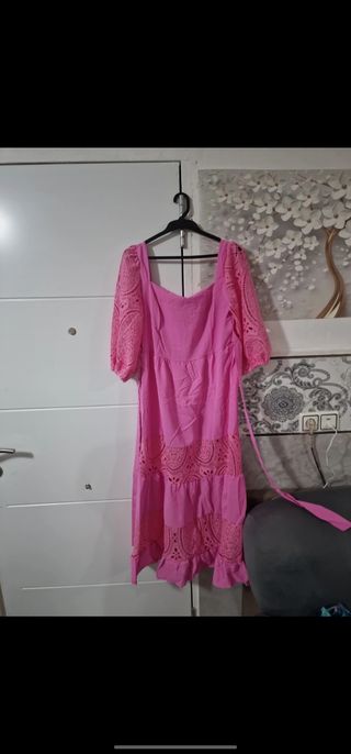 Vestido verano rosa XL NUEVO