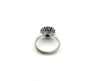 Anillo vintage esmeralda .