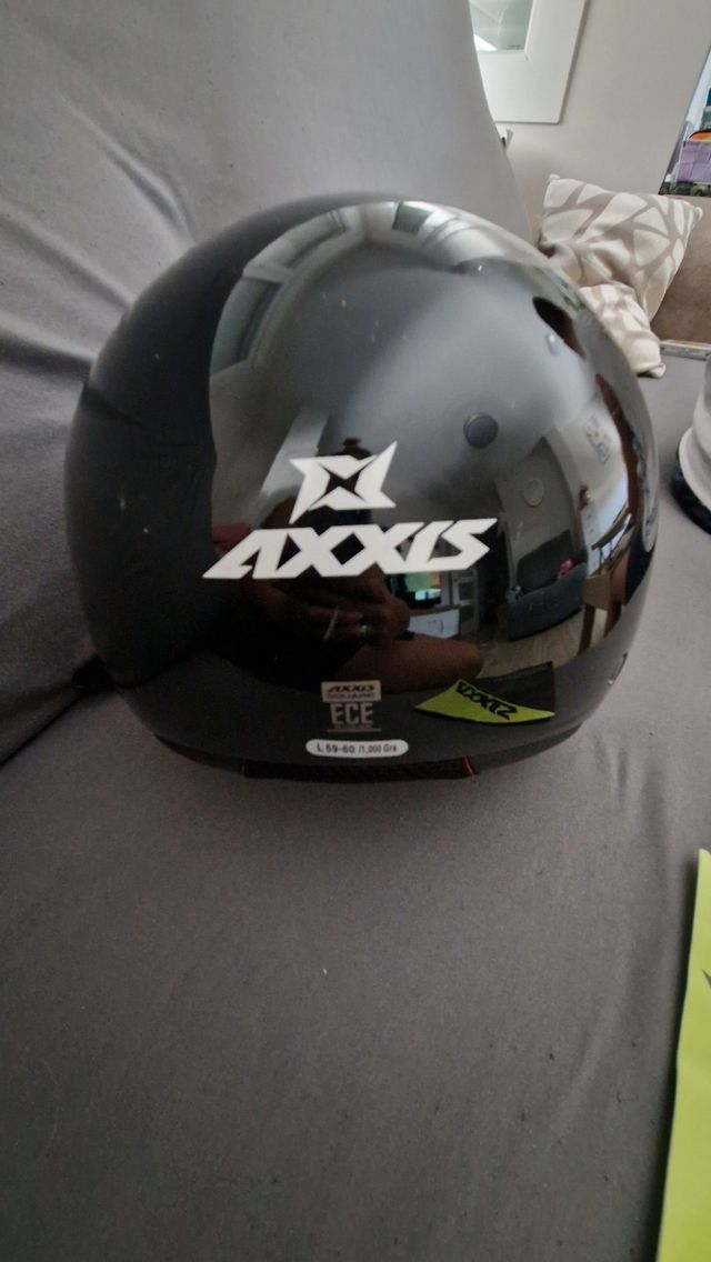 Casco moto AXxis negro, L 59-60 SIN ESTRENAR