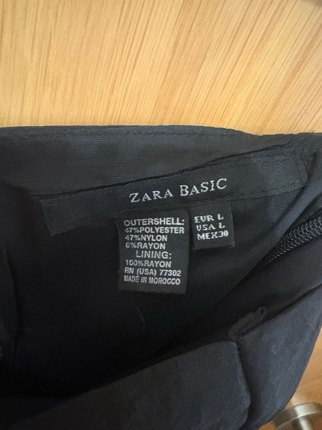 Vestido Zara fiesta negro