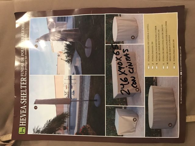 Funda Muebles Jardín 246x90x65cm