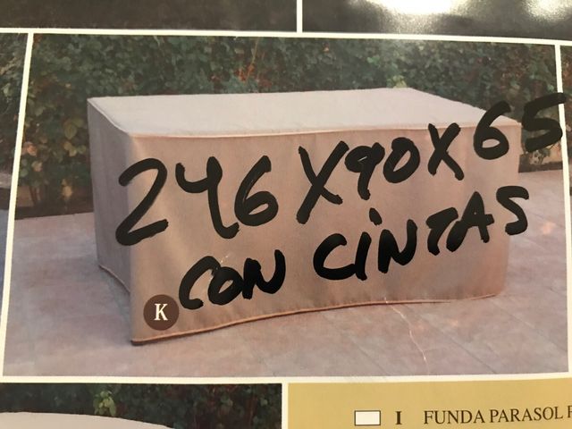 Funda Muebles Jardín 246x90x65cm