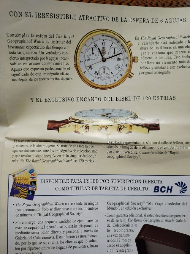 Reloj Royal Geographical Society.