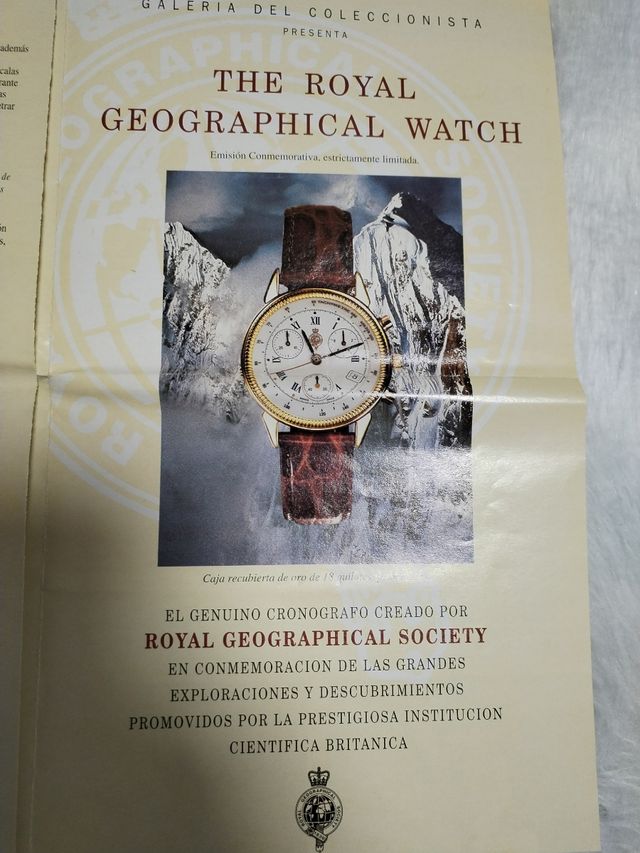 Reloj Royal Geographical Society.