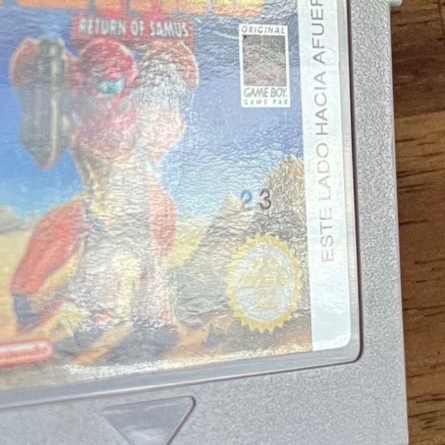 Metroid II Return of Samus Game Boy PAL ESP