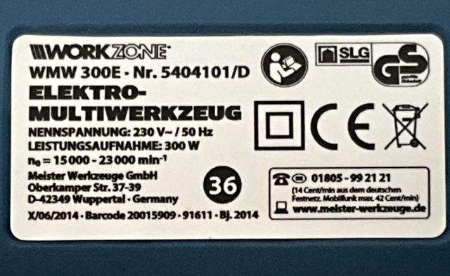 WORKZONE WMW 300E - Multiherramienta