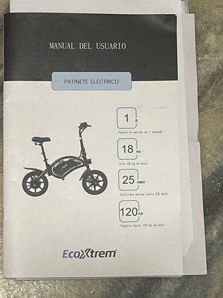 Bicicleta eléctrica plegable 12" -25km/h
