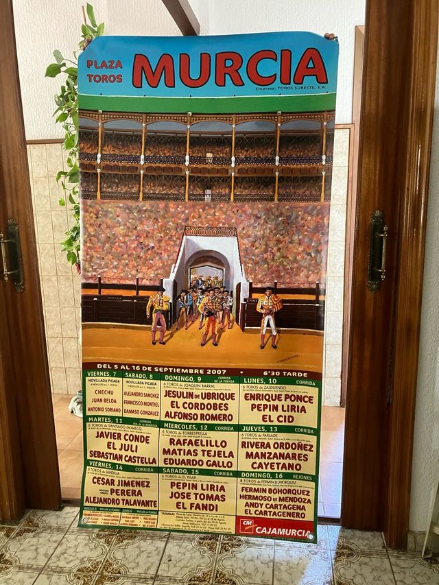 Cartel Taurino lona Murcia 2007