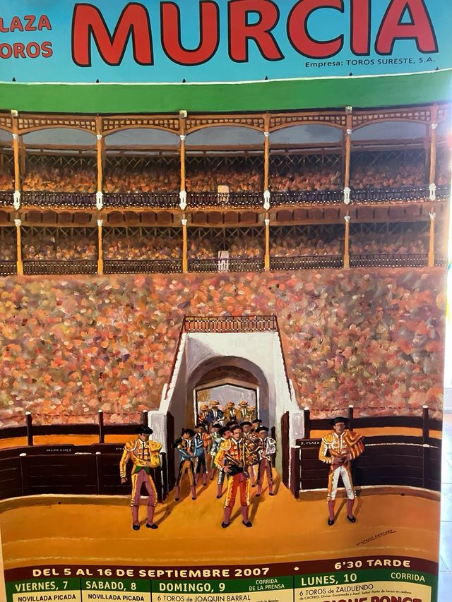 Cartel Taurino lona Murcia 2007