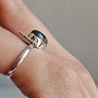 Anillo labradorita plata 925