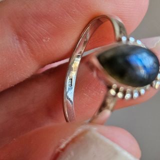 Anillo labradorita plata 925