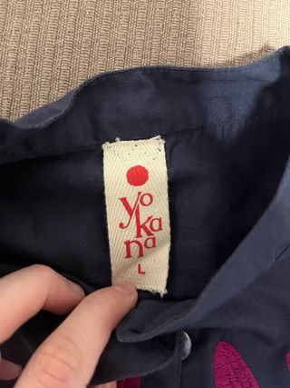 Blusa Yokana L - Azul con Flores
