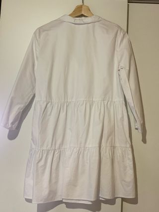Vestido blanco Zara - Talla S