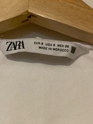 Vestido blanco Zara - Talla S