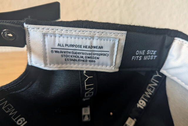 Gorra 19 twenty oficial de New Era x WESC. Nueva