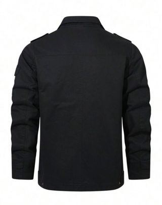 Chaqueta militar negra