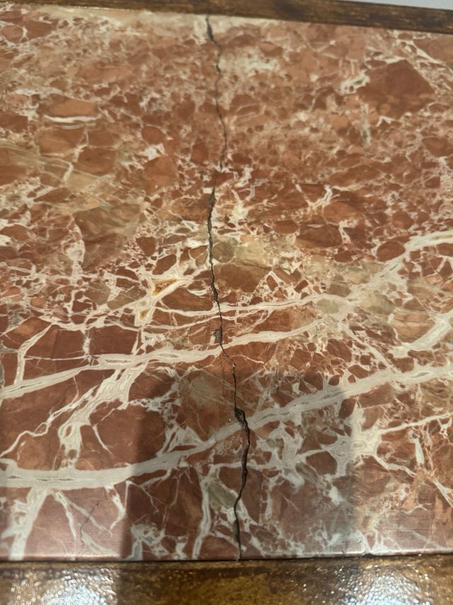 Mesa baja marmol-madera