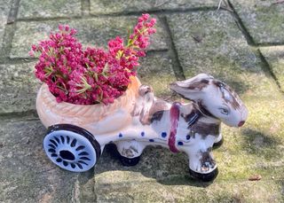 Maceta carrito burro
