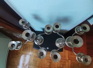 Candelabros Metálicos Plat- 2uds