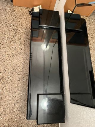 Mueble recibidor negro - madera