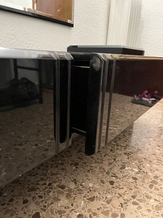 Mueble recibidor negro - madera