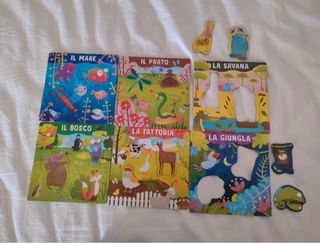 Gioco Montessori Tombola Tattile Animali