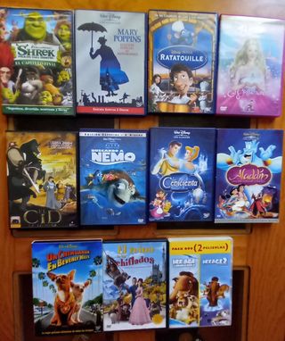 12 Películas infantiles DVD