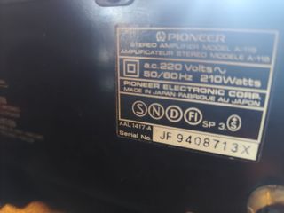 Amplificador Pioneer A-115 - Negro