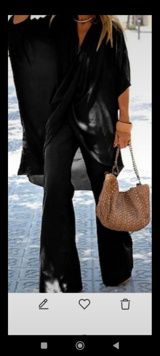 Conjunto elegante mujer negro