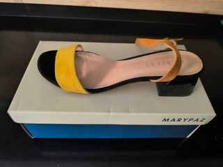 Sandalias Marypaz tacón bajo talla 38