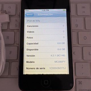iPod Touch 8gb con Cargador