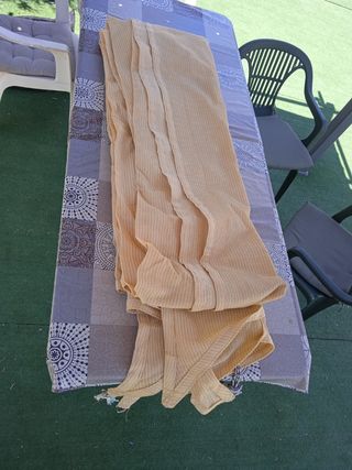 Toldo beige de tela