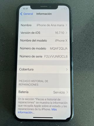 iPhone X - Smartphone negro