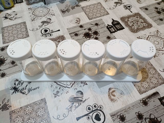 6 Vasetti Spezie - Portacondimenti