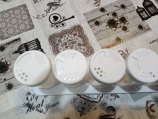 6 Vasetti Spezie - Portacondimenti