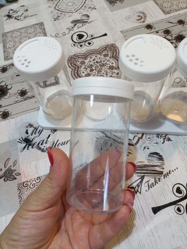 6 Vasetti Spezie - Portacondimenti