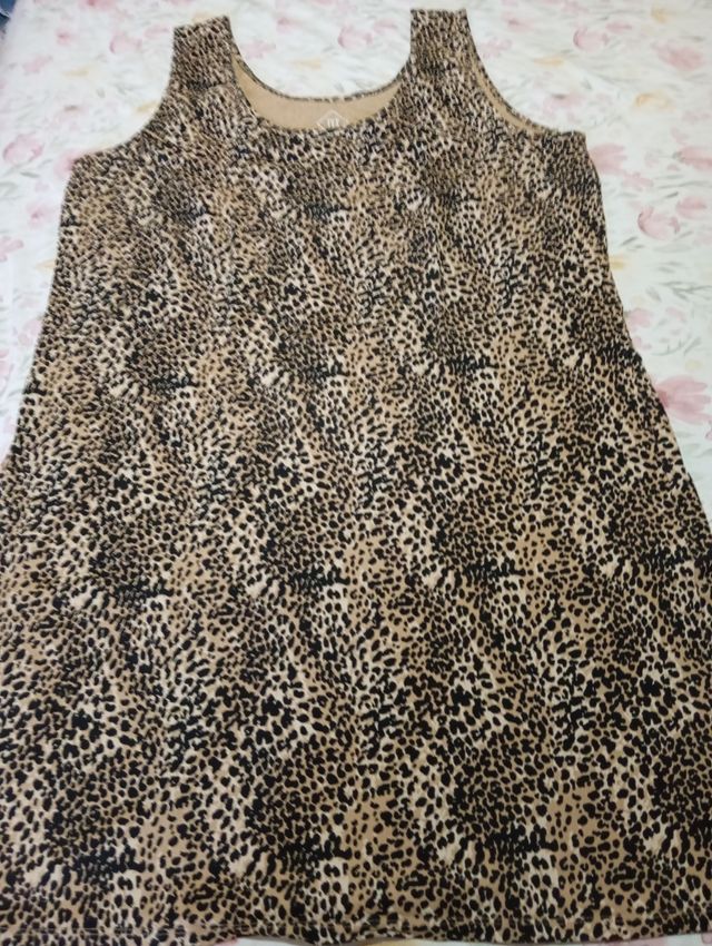 Vestido corto leopardo - talla L