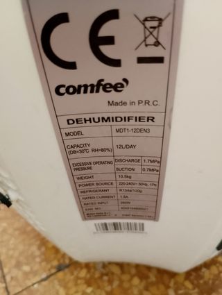 Deumidificatore Comfee - Bianco