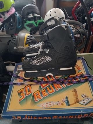 Patines línea niña, 2 pares  con su bolsa respecti