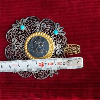 Medalla Relicario filigrana plata