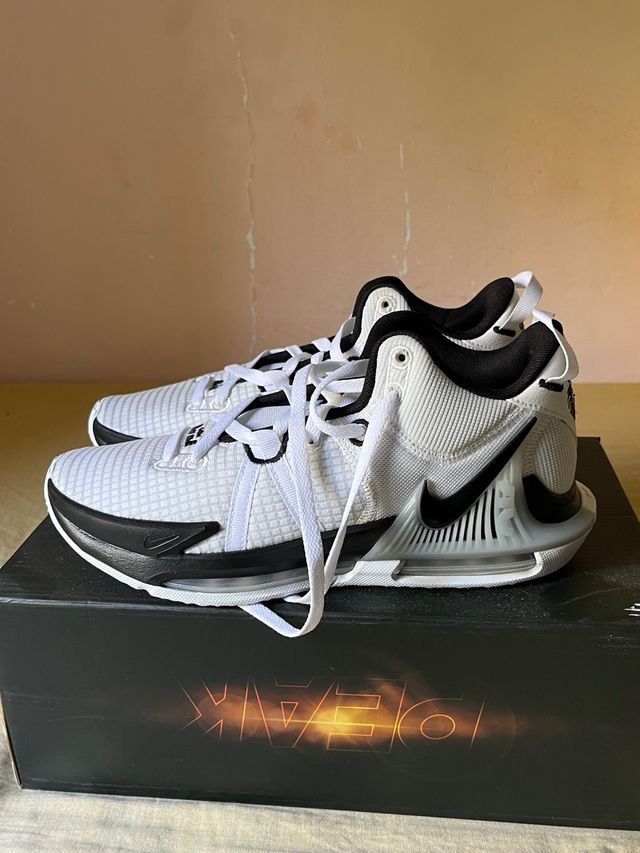 Zapatillas Nike LeBron blancas y negras