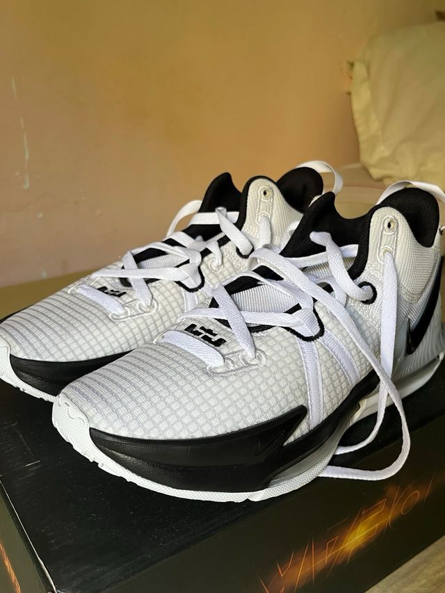 Zapatillas Nike LeBron blancas y negras