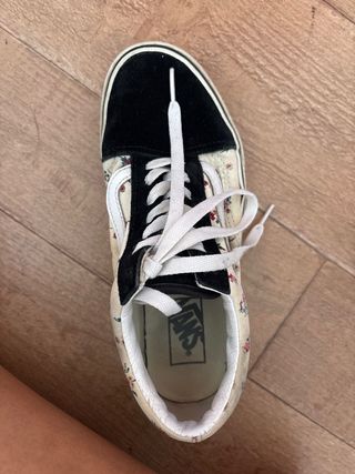 Vans Old Skool - Flores Beige/Negro