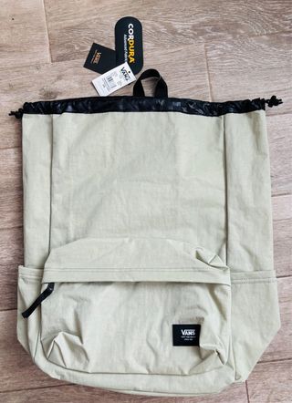Mochila Vans beige - Old Skool Cinch.NUEVA