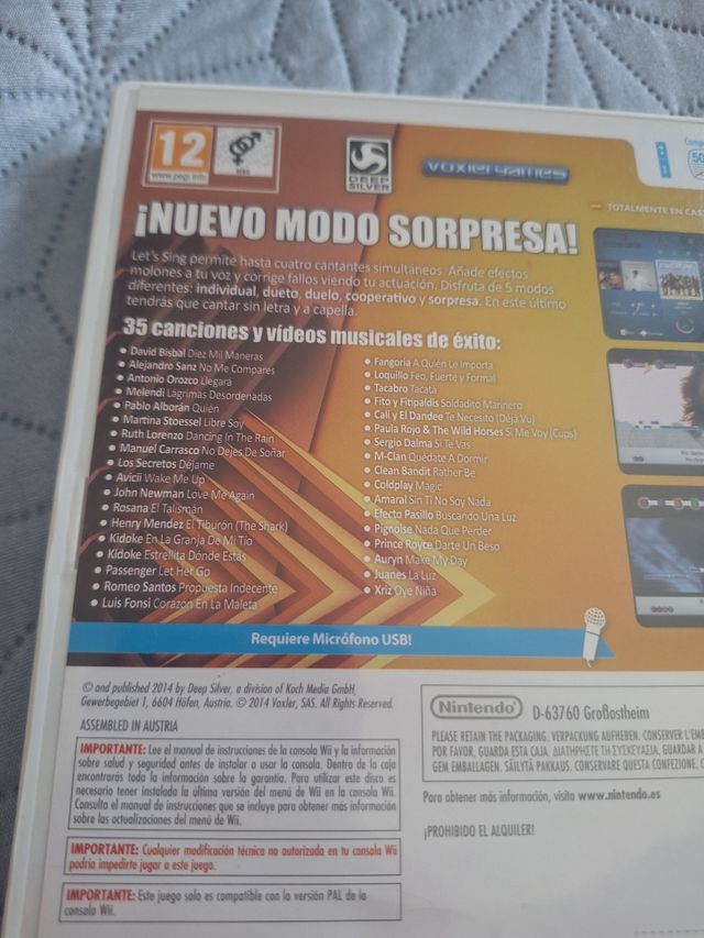 Cantiamo Wii - Karaoke Nintendo