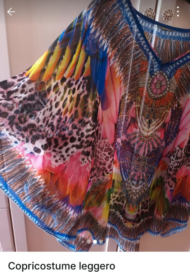 Caftano leggero multicolor