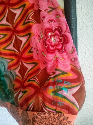 Camiseta verano Desigual mujer M o 38-40.Perfecta!