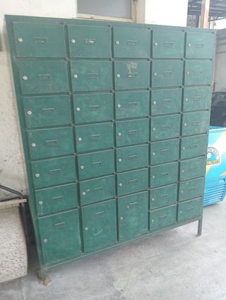 Mobile stile Cassetta Postale Metallo Verde 
