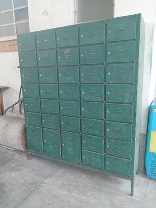 Mobile stile Cassetta Postale Metallo Verde 